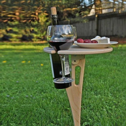 Portable Patio Wine Table - Cofik
