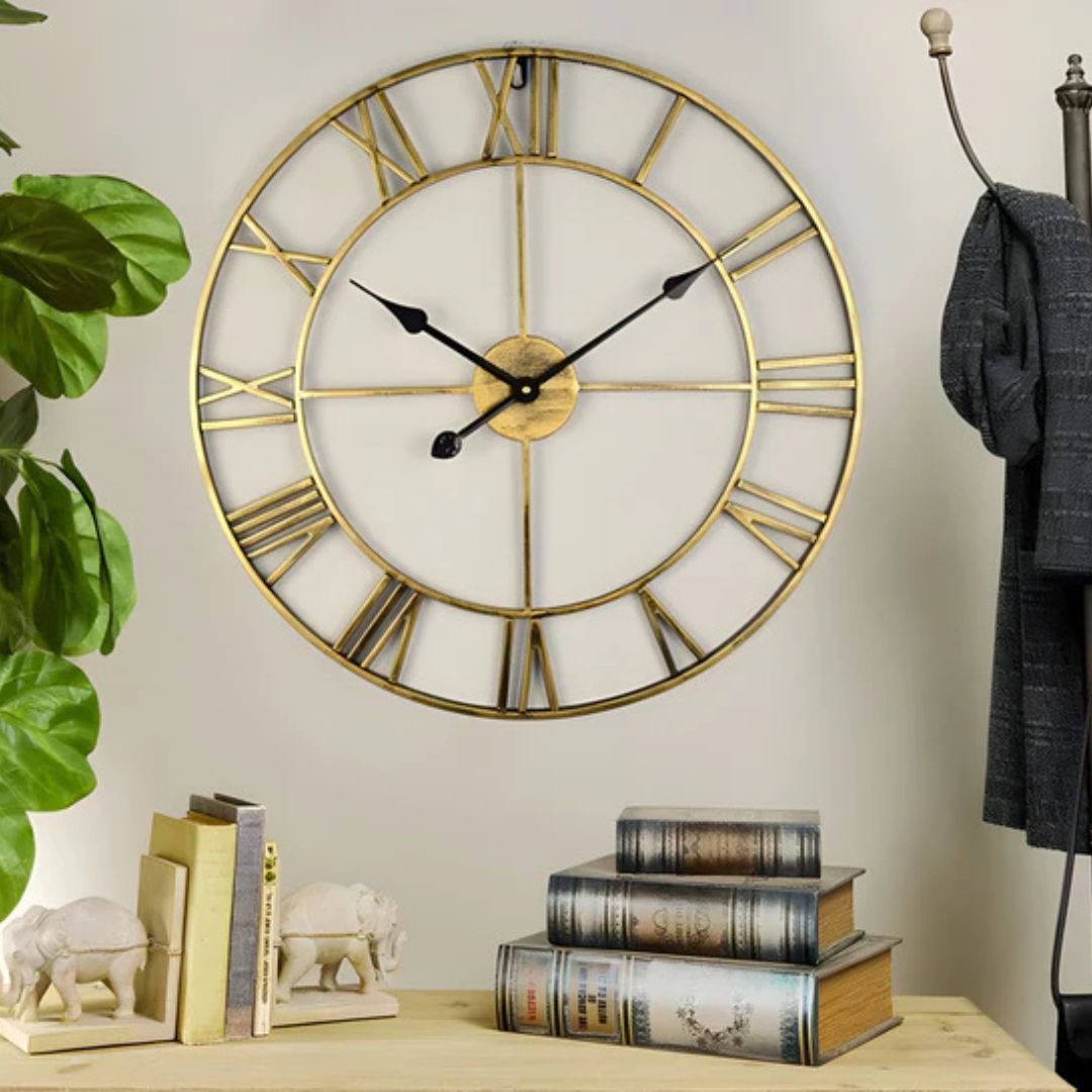 Big Modern Wall Clock with Sleek Frame
