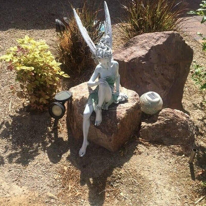 Whimsical Fairy Figurine Garden Decoration