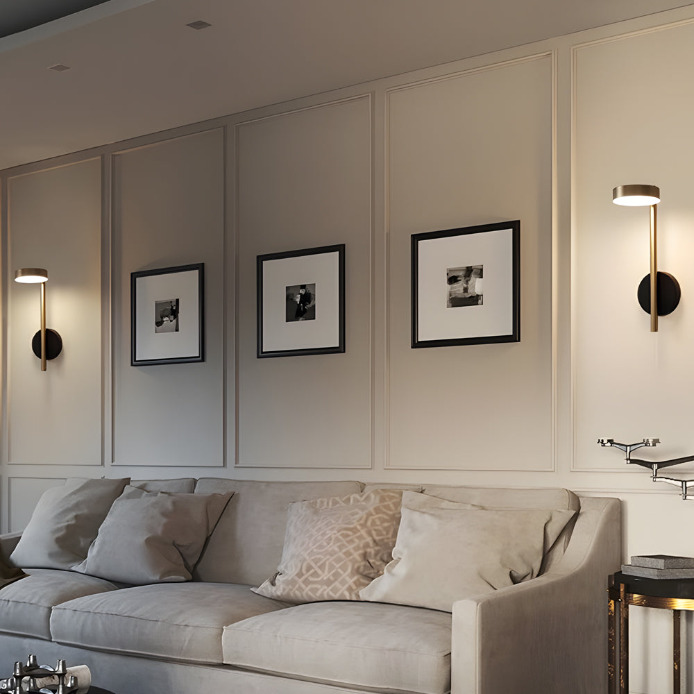 Modern Slim LED Round Wall Light Fixture