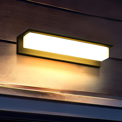 Slim Outdoor Solar Powered LED Wall Light
