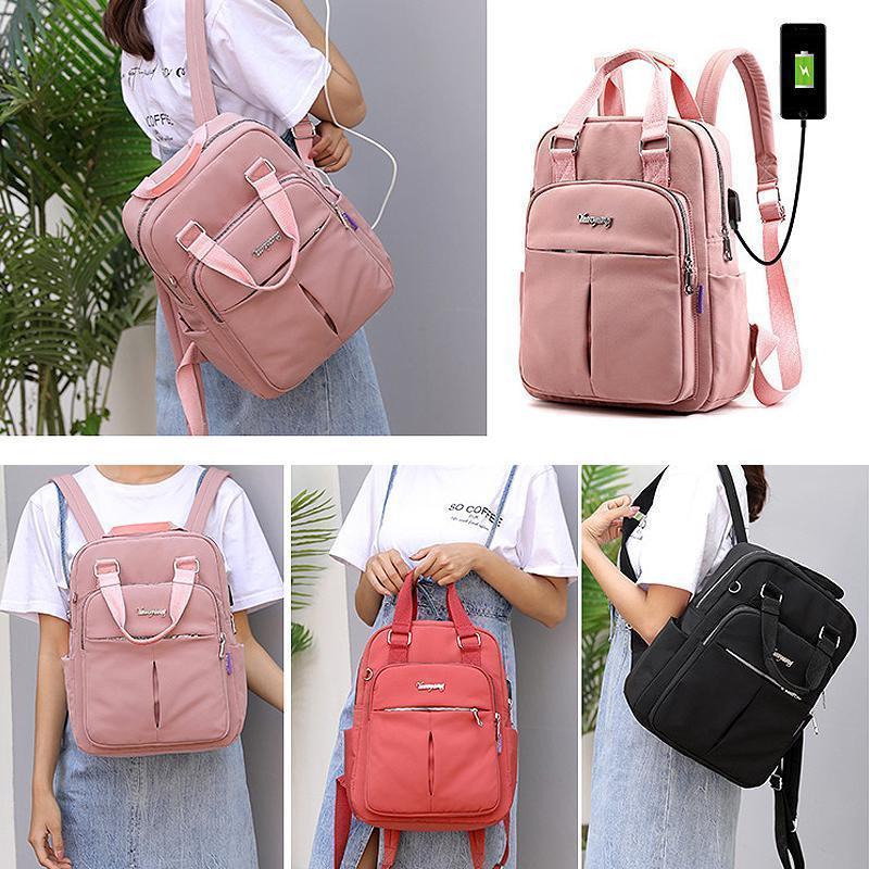 Compact USB Charge Laptop Backpack