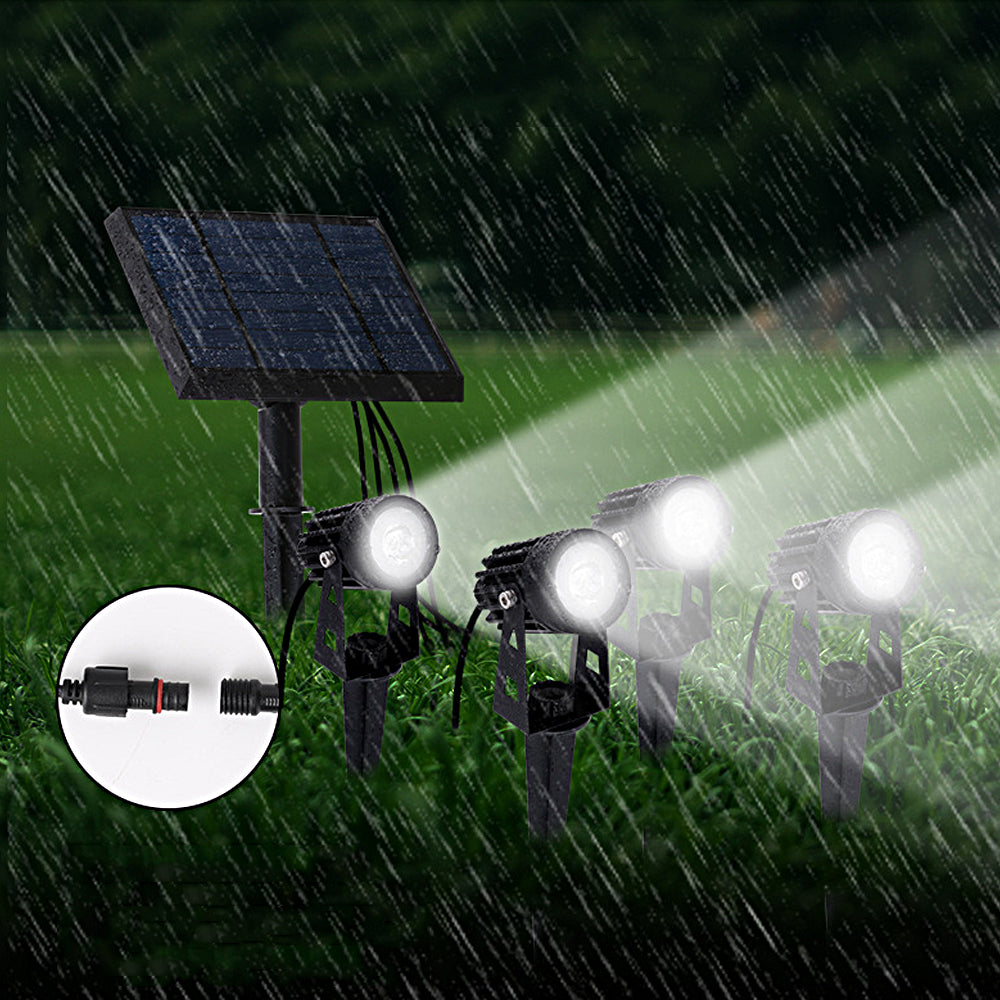 Bright Outdoor Solar Powered Spotlight Kit