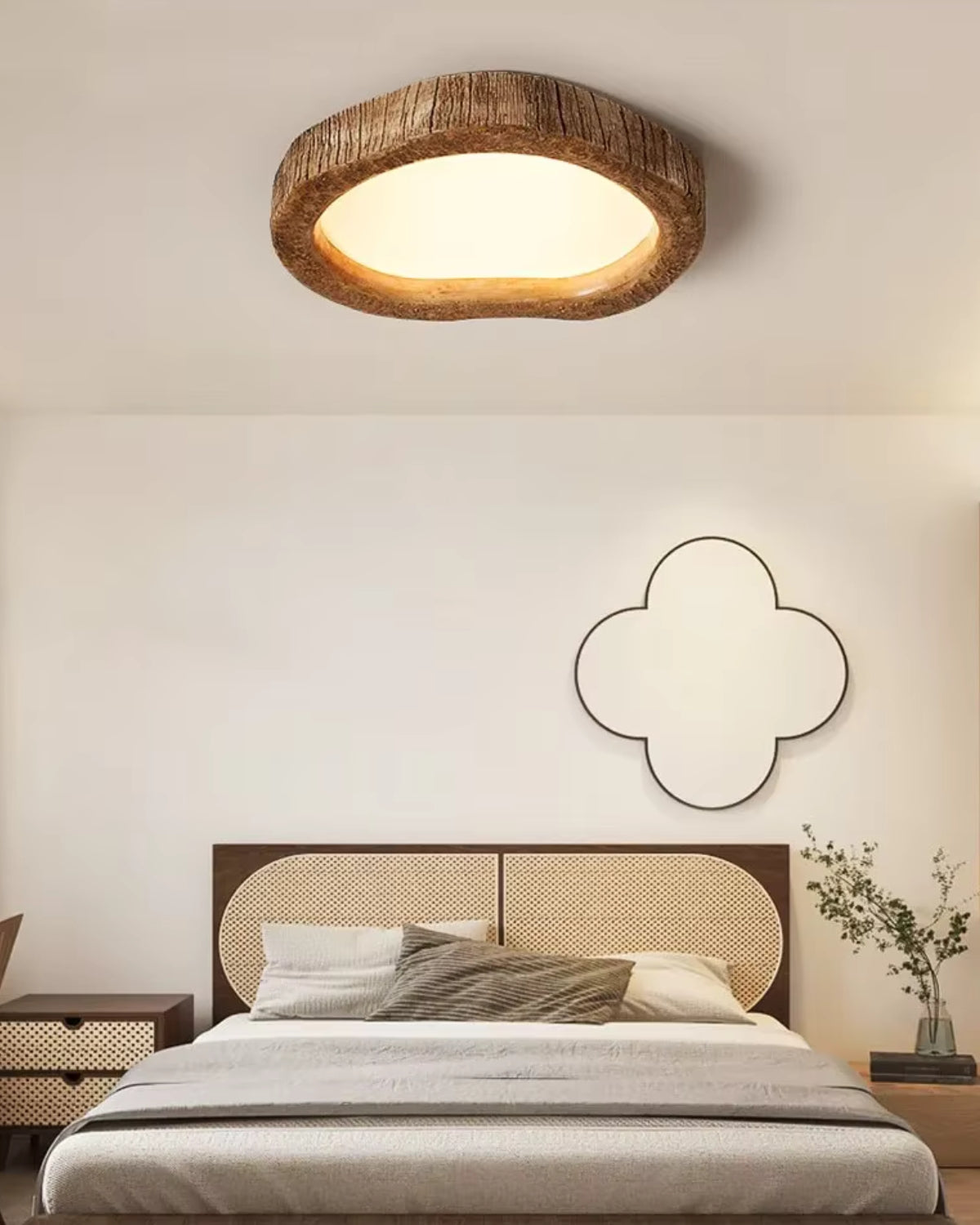 Simple Wooden Table Lamp with Warm Glow Effect