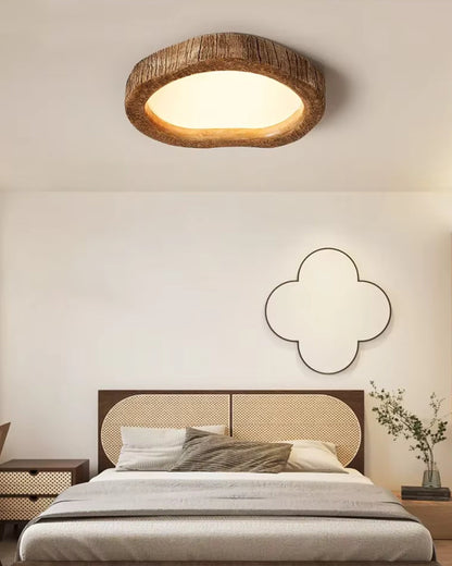 Simple Wooden Table Lamp with Warm Glow Effect