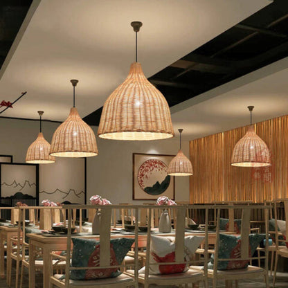 Natural Woven Rattan Hanging Lamp - Cofik