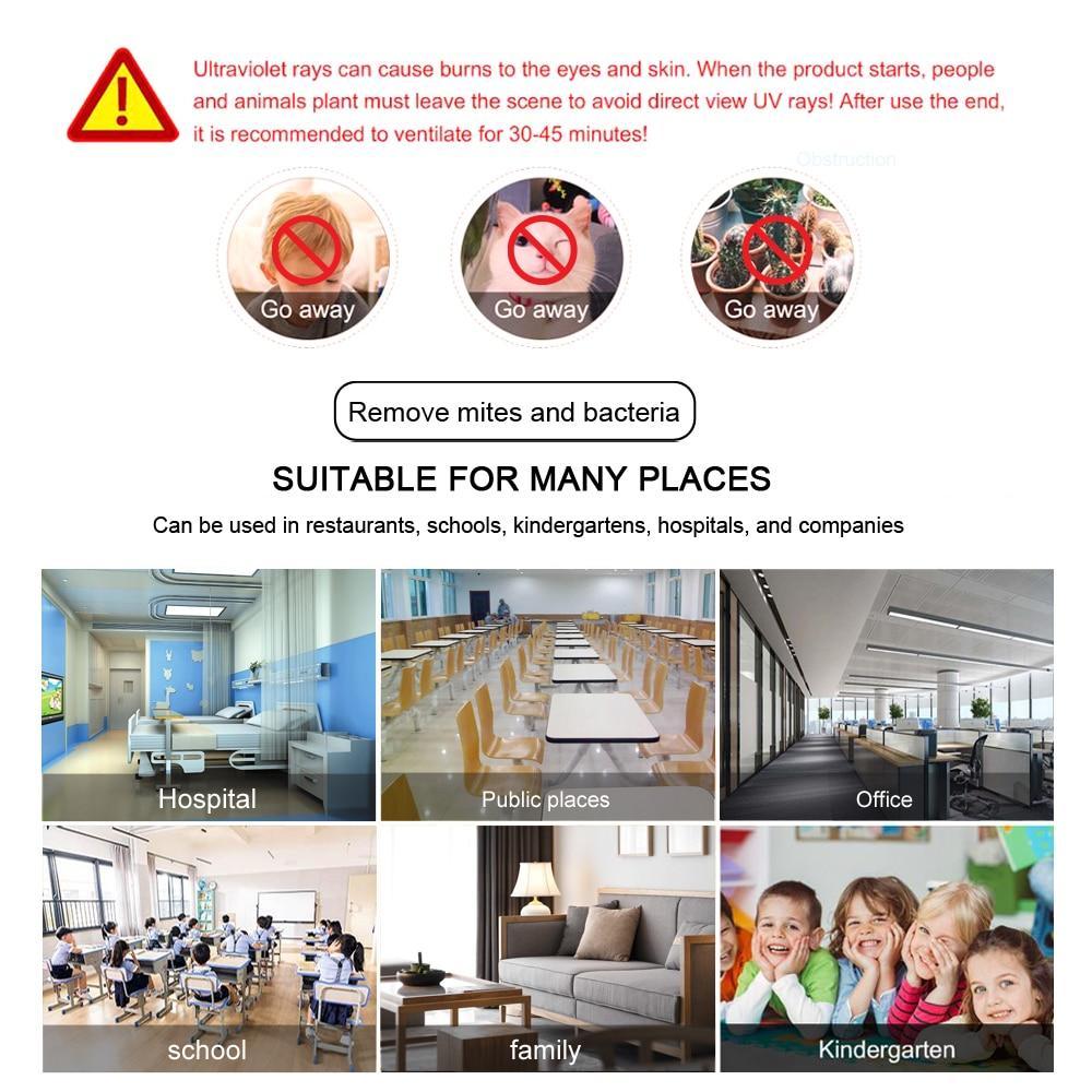 Compact UV Germicidal Table Lamp