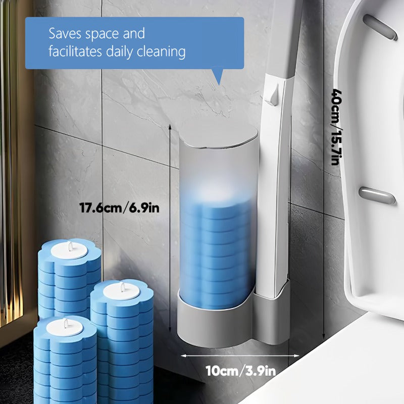 Soft Bristle Toilet Brush with Replaceable Head