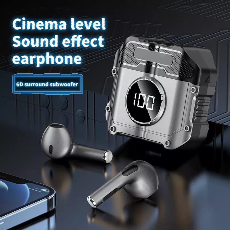 Wireless Bluetooth Headphones with Mic Display