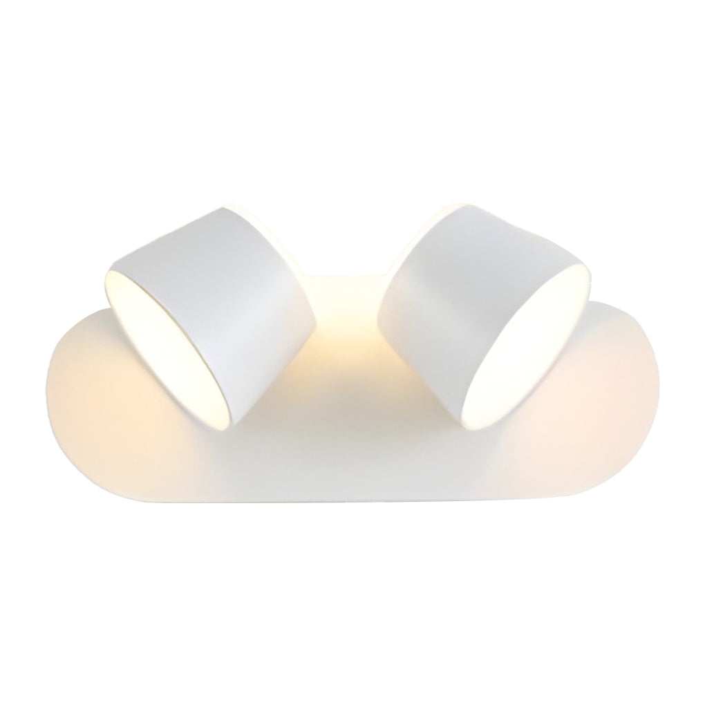 Compact Black Metal LED Wall Light Adjustable