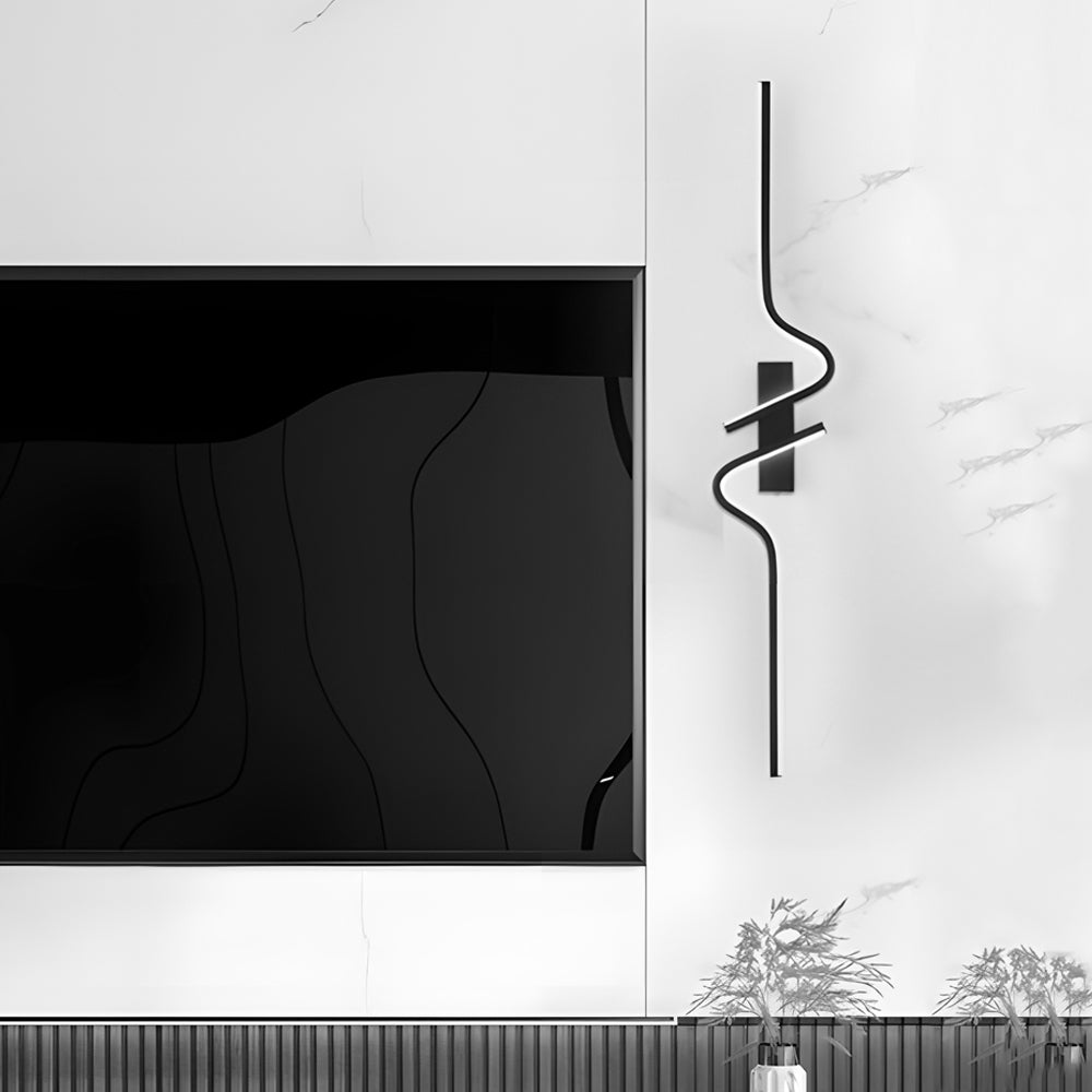Sleek Modern LED Black Wall Light