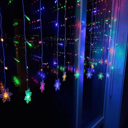 Outdoor String Snowflake Fairy Lights - Waterproof