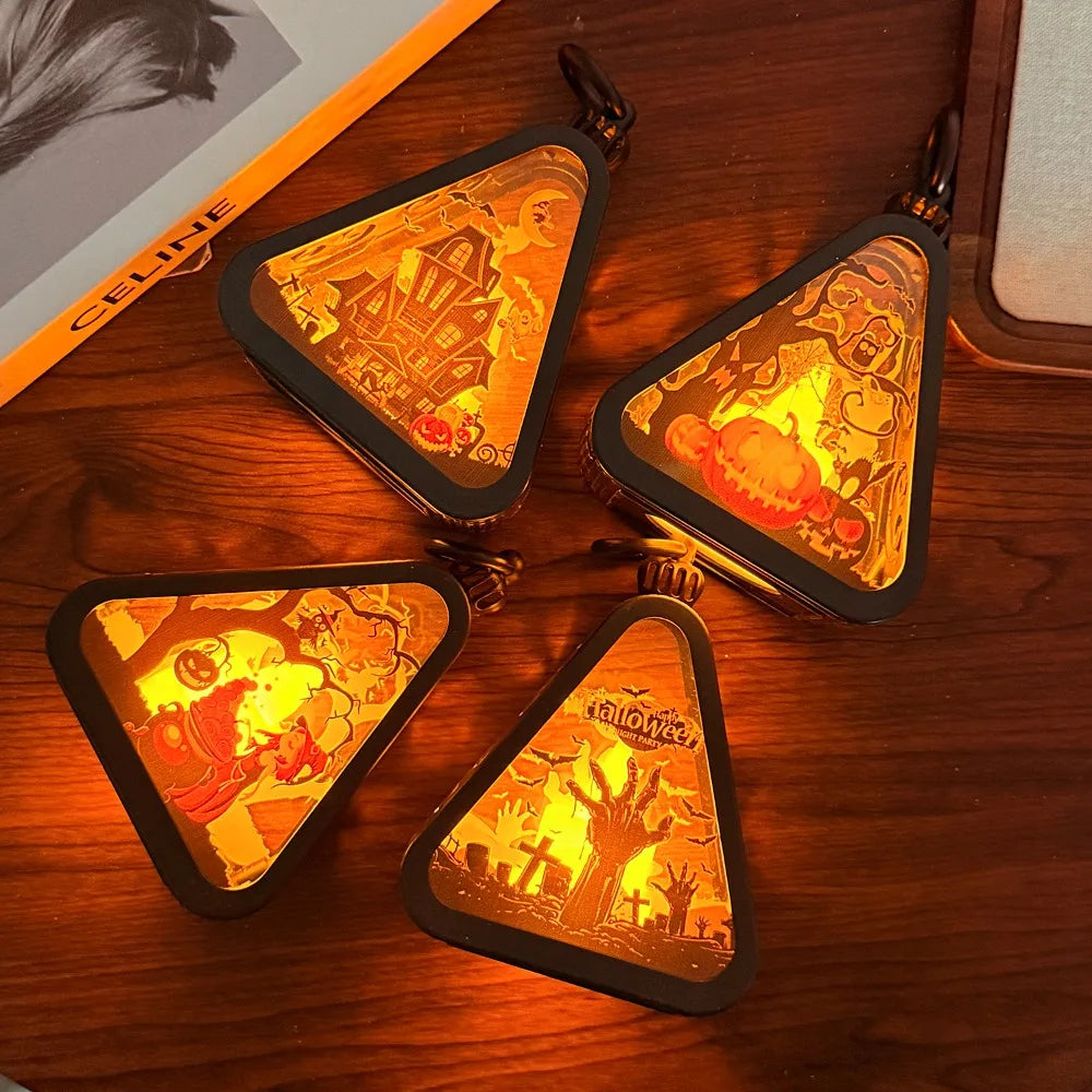Spooky Black Halloween Table Light