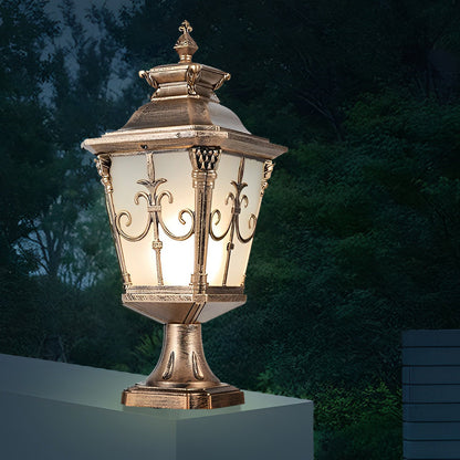 Vintage Design Outdoor Solar Powered Fence Post Lights
