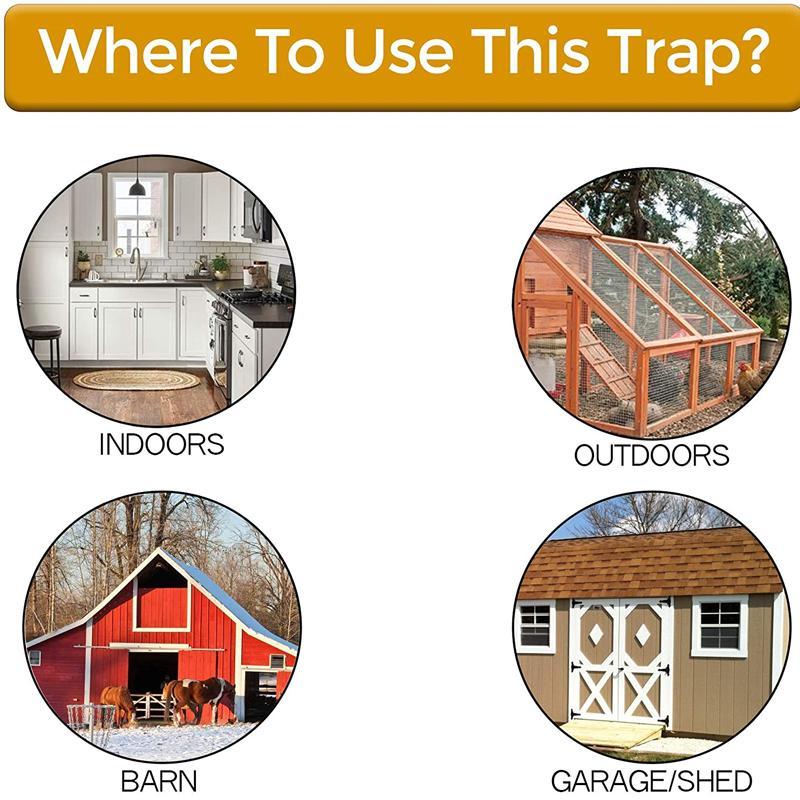 Easy Set Flip Trap Bucket Lid for Rats