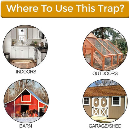 Easy Set Flip Trap Bucket Lid for Rats