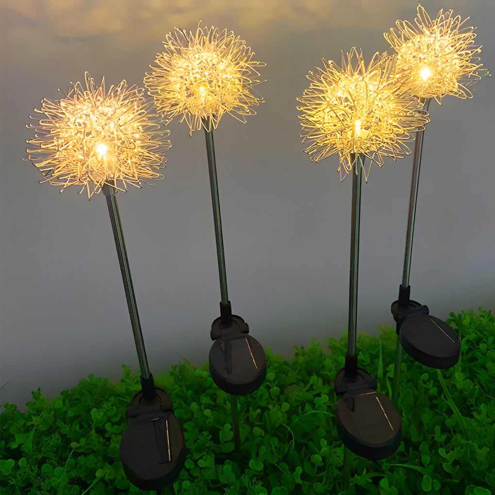 2 Pack Metal Solar Garden Lights Outdoor Waterproof Decor - Cofik