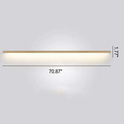 Natural Wood Japanese LED Wall Lamp