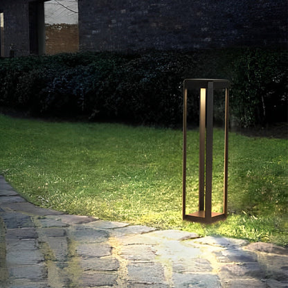 Outdoor Simple Stainless Steel Solar Powered Path Lights