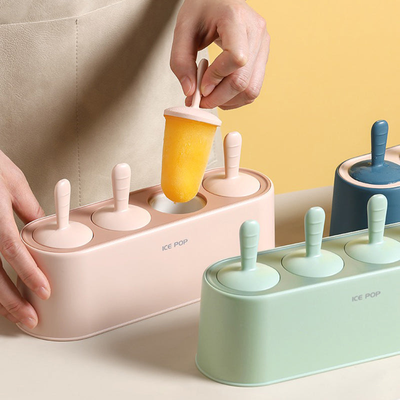 Fun Colorful Ice Pop Molds Set
