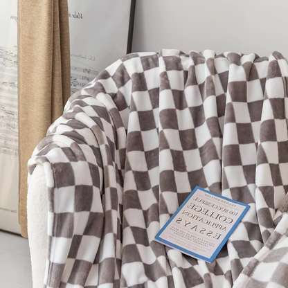 Cozy Plaid Throw Blanket for Home Decor