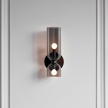 Clear Glass Panel Wall Lamp Fixture