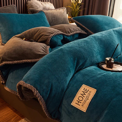 Soft Velvet King Size Bedding Set