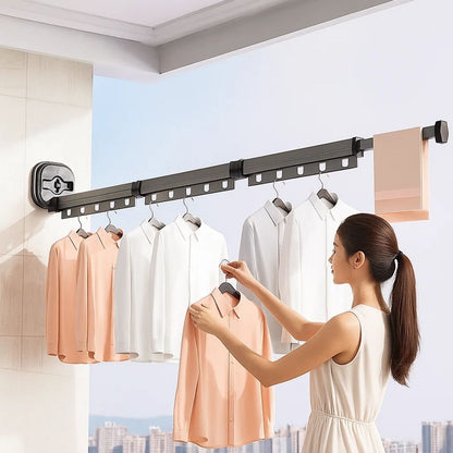 Compact Folding Wall Hanger Stainless Steel Rack