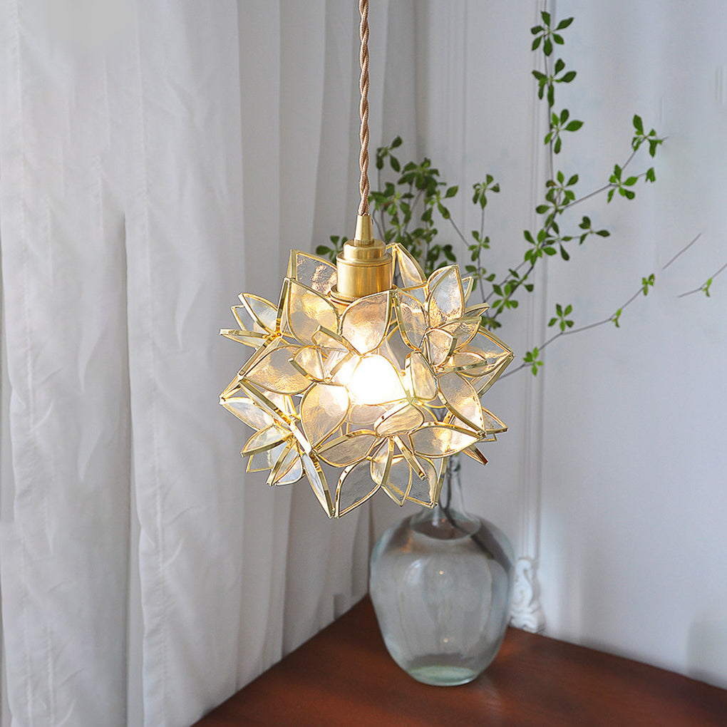 Elegant Floral Soft LED Pendant Light Fixture