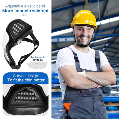 Clear Safety Full Face Protective Mask Shield
