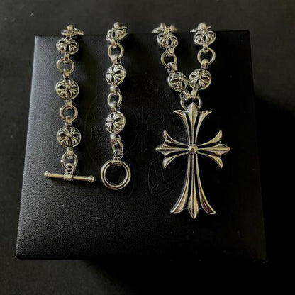 Dark Cross Chain Necklace