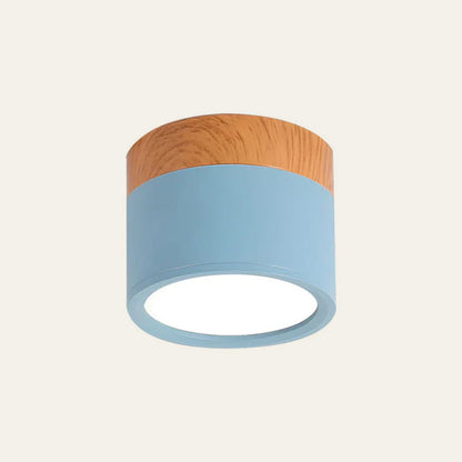 Slim LED Ceiling Fixture Modern Cylinder Light