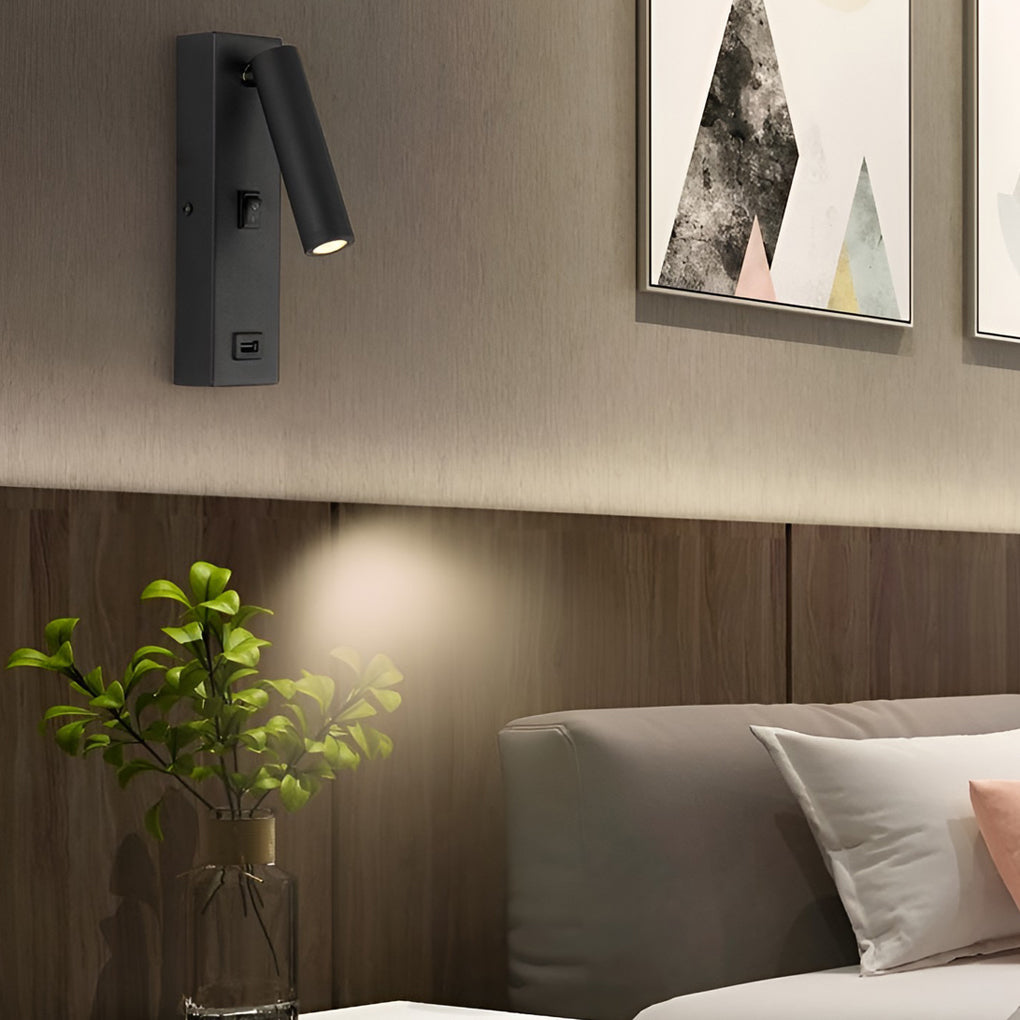 Premium Adjustable LED Wall Light with USB Charger
