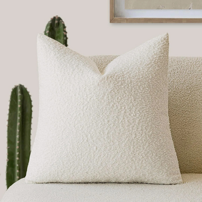 Soft Boucle Throw Pillow Cover 45x45cm Home Decor Cushion - Cofik