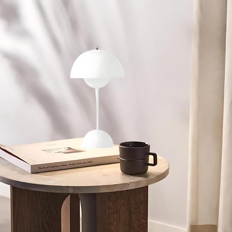 Stylish Touch Table Lamp with Unique Mushroom Base