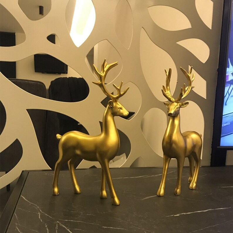 Lovely Pair Deer Ornament Figurines - Cofik