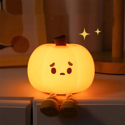 Soft Glow Halloween Pumpkin Table Lamp