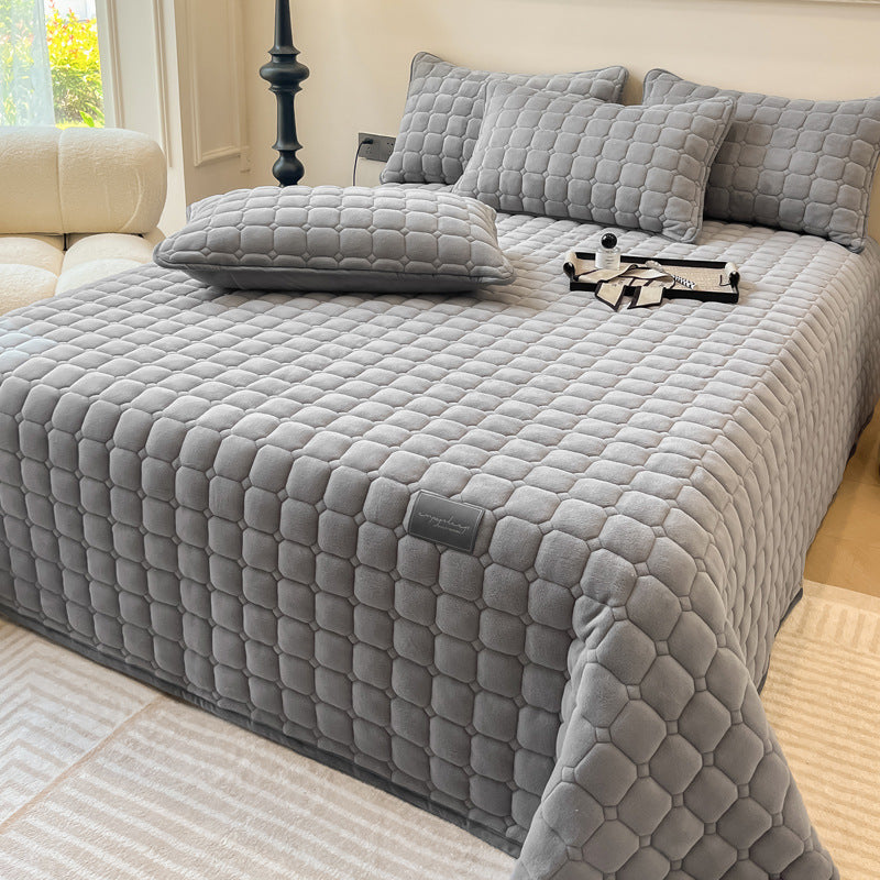 Plush Microfiber Bed Cover
