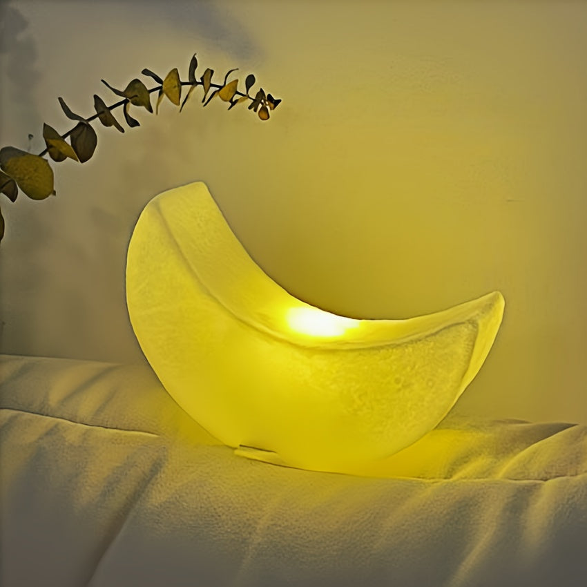 Modern Half Moon Table Lamp with Battery Operation