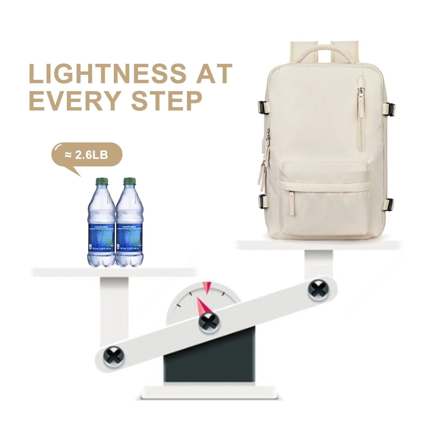 Waterproof Women's Hiking Backpack 35L with USB Port