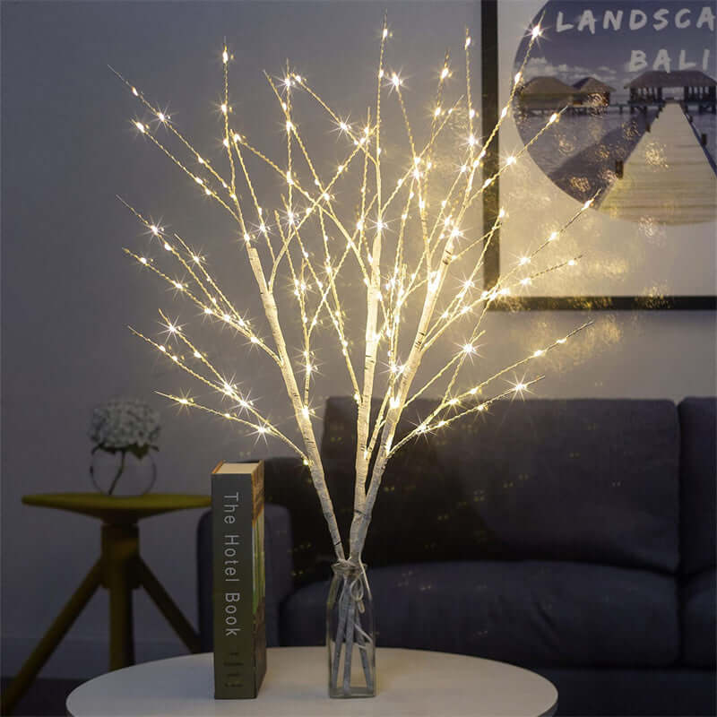 Warm White LED Winter Tree String Lights