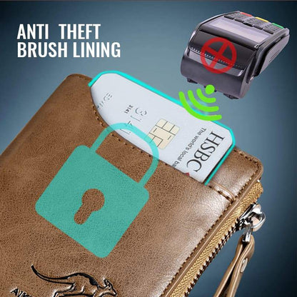 Secure Men's PU Leather RFID Wallet