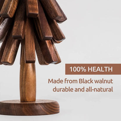 Natural Wood Coasters Set
