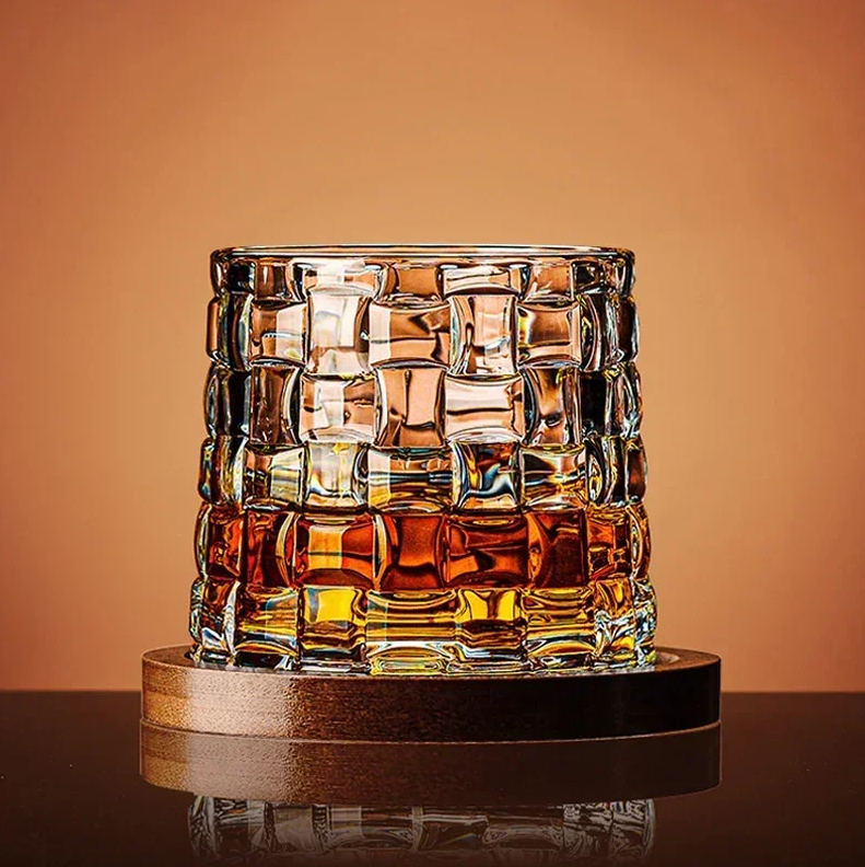 Luxury Rotating Whiskey Glass Set