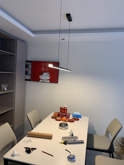 Sleek Metal Kitchen Island LED Pendant Light