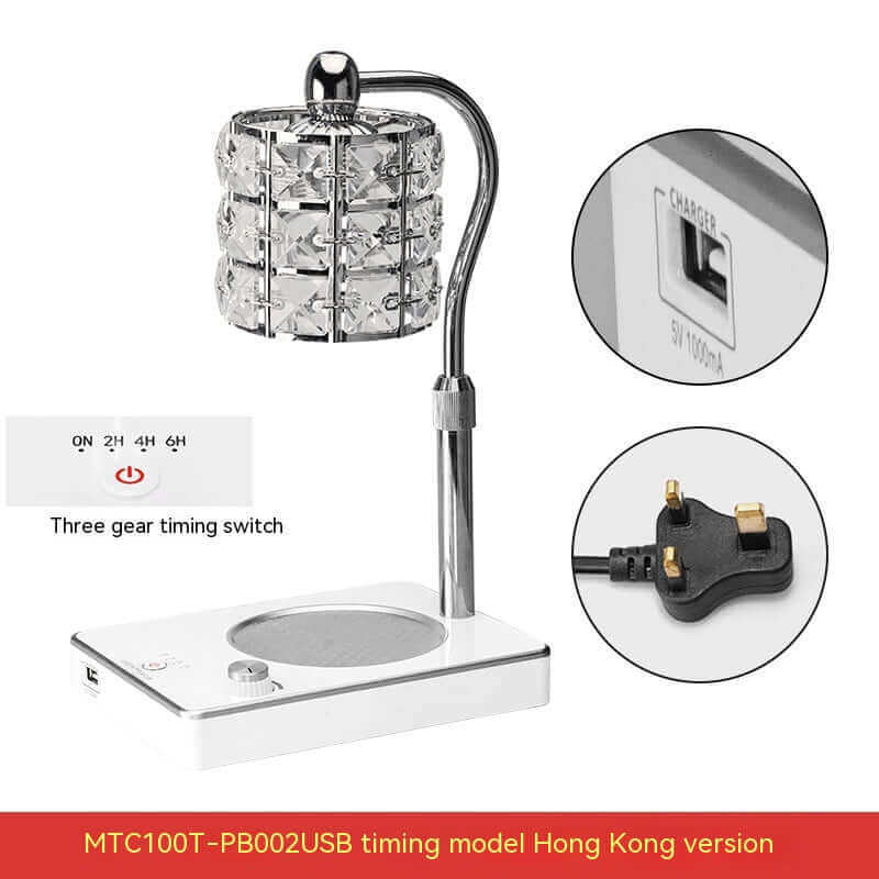 Scented Wax Melt Warmer Lamp Adjustable Brightness