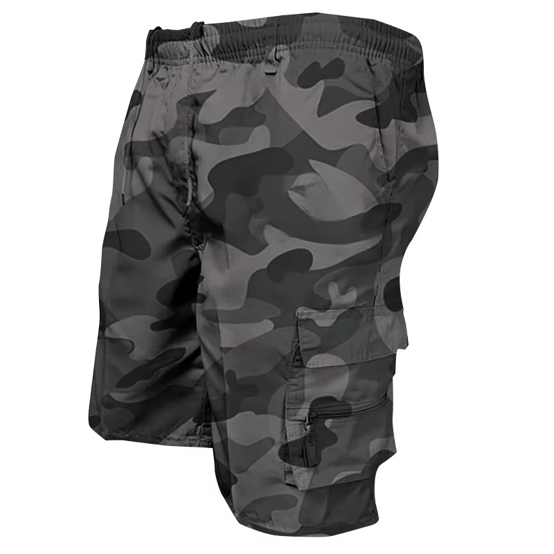 Relaxed Fit Mens Cargo Shorts with Multiple Pockets