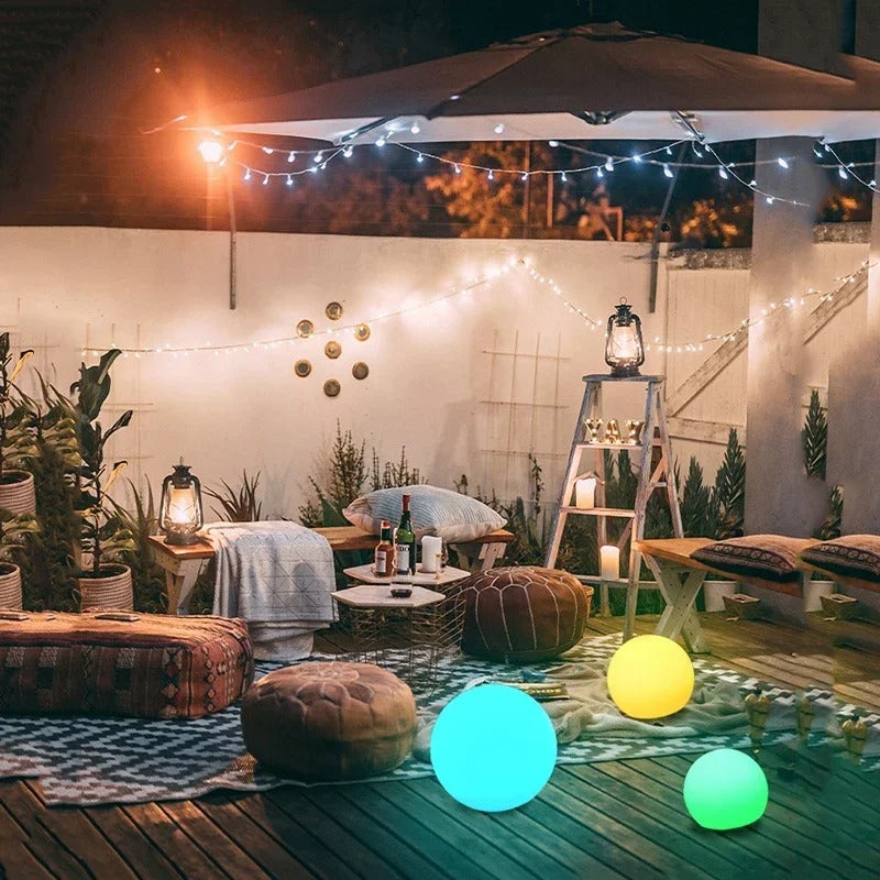 Colorful Outdoor Solar Powered Garden Lamps