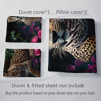 Elegant Floral Print 3-Piece Bedding Set