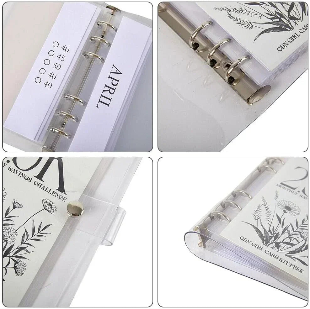 Budget Planner 12-Month Savings Tracker Binder